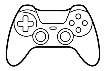 Wall Mural - Joystick silhouette vector icon, Game controller art illustration