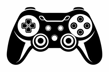 Wall Mural - Joystick silhouette vector icon, Game controller art illustration