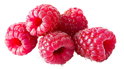 Wall Mural - Raspberry Fruit isolated on transparent background, PNG