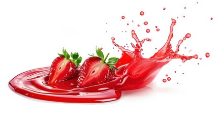 Wall Mural - Strawberry Splash