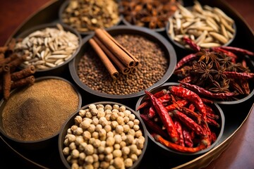 Canvas Print - Spice food arrangement ingredient.