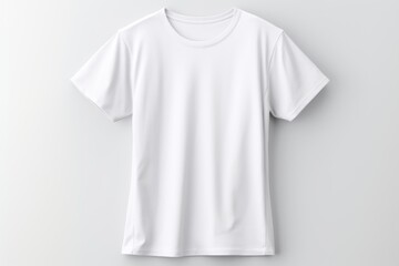 Canvas Print - White t-shirt sleeve white background.