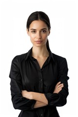 Poster - Confident woman in black shirt