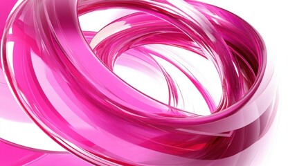 Wall Mural - abstract pink swirls digital wallpaper with dynamic motion