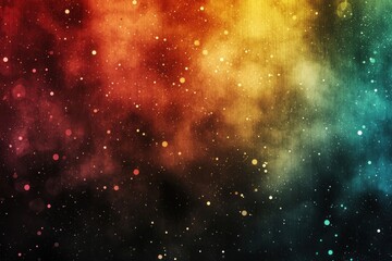 Wall Mural - Abstract colorful bokeh with vertical light streaks on a dark background Generative AI
