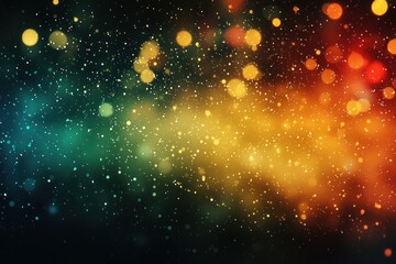 Wall Mural - Abstract colorful bokeh with vertical light streaks on a dark background Generative AI