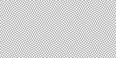 Abstract colorful stripe wave line geometric grid circle line pattern background.
