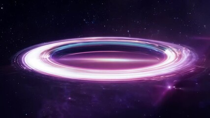 Exploring the wonders of a black hole's accretion disc in deep space at the center of our galaxy