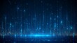 © Tackey - Abstract digital blue lights and particles creating a futuristic sci-fi background, perfect for technology and space themes.