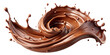 © DD - Chocolate splash ,isolated on transparent png background