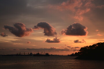 sunset at the beach