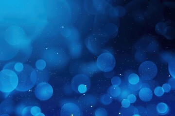 Wall Mural - Abstract circular particles background Abstract blue circular particles bokeh background