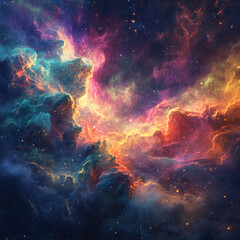 Canvas Print - Cosmic Nebula.