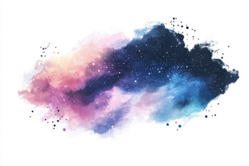 Sticker - Watercolor Galaxy.