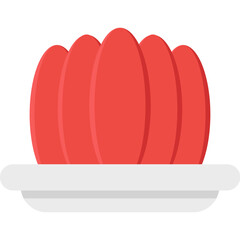 Wall Mural - Jelly vector icon in flat style 