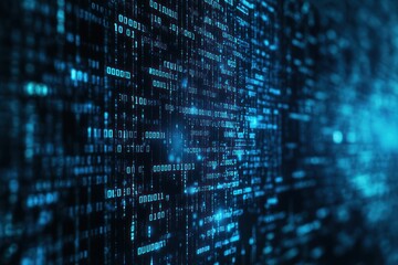 abstract binary code digital background