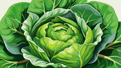 Closeup of lettuce