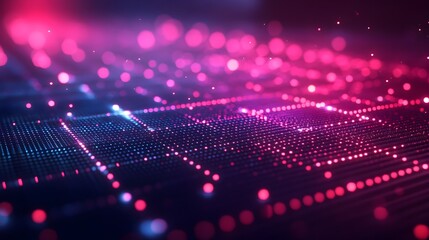 Abstract 3D Grid Representing Digital Infrastructure and Backend Development Visualization
