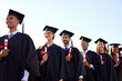 © Hira/peopleimages.com - Graduation, outdoor or class of students with certificate at university for education, opportunity or success. College group, youth empowerment or happy people at campus with degree, pride or diploma