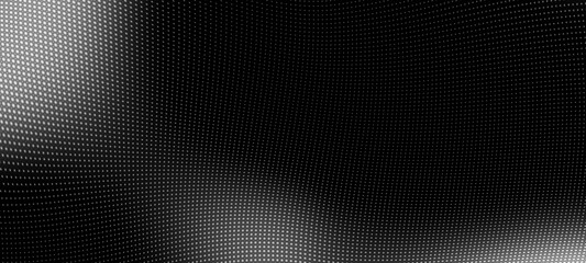 Aufkleber - Abstract digital wave of particles. Futuristic point wave. Technology background