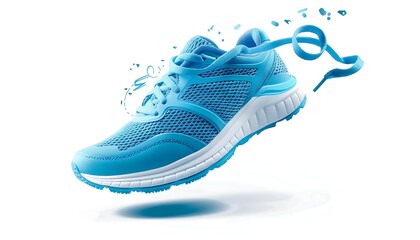 Wall Mural - running shoes isolated on white background. clipping path included in file.