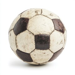 Close up of Soccer ball, Football, isolated on white background