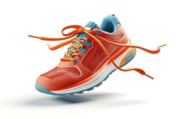 Wall Mural - running shoes isolated on white background. clipping path included in file.