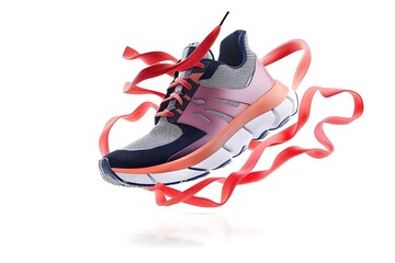 Wall Mural - running shoes isolated on white background. clipping path included in file.