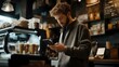 © milkyway - Young Professional Paying for Coffee with Digital Wallet in Cafe