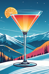 Colorado Mountains Sunset Cocktail