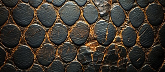 Wall Mural - Snake skin background. Close up.