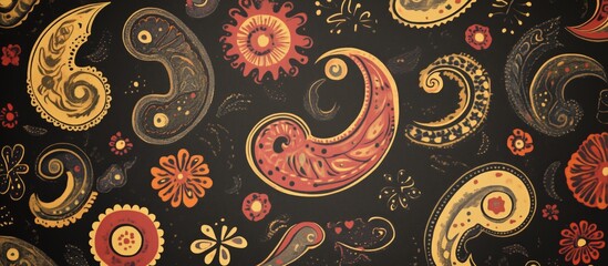 paisley abstract pattern background