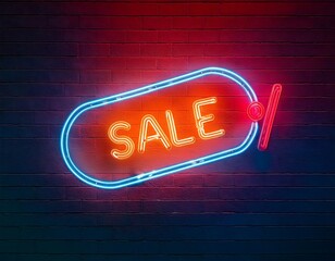 Wall Mural - vector realistic isolated neon sign christmas sale including discount numbers decoration coverage wall background represents merry christmas happy new year