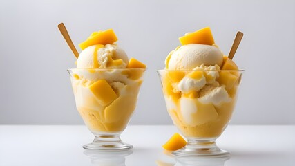 set of mango ice cream