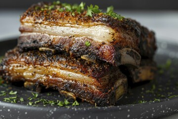 Smoked pork belly highlights the deep, savory flavors and melt-in-your-mouth tenderness that make this barbecue treat unforgettable.