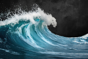 Wall Mural - Ocean Wave Crashing.