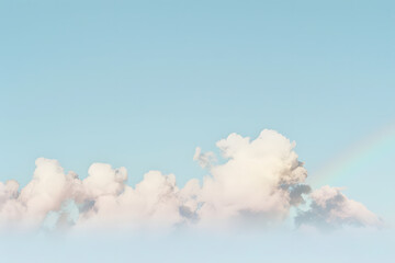 clouds on the sky view, vintage poster, sepia filter, high quality png