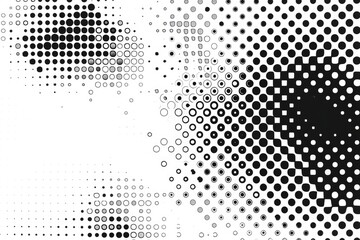 Abstract composition with dots and geometric shapes on a light background. Modern design for backgrounds and digital art. Background image of shape flowing with white or black background. AIG51.