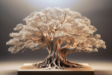 A 3d model of a tree