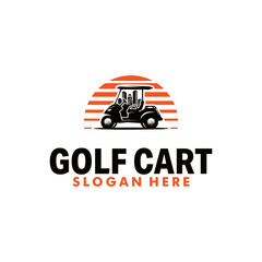 Poster - golf cart logo template design illustration