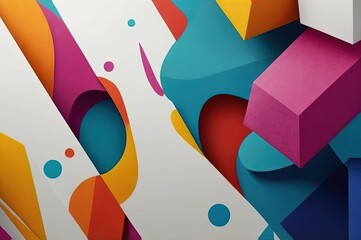 Wall Mural - Abstract colorful background.