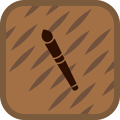 Sticker - Brush Icon Design