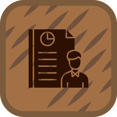 Sticker - Employee Report Icon Design