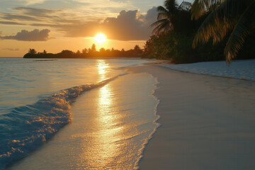 Sticker - Maldives Sunset