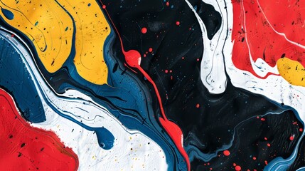 Intricate abstract artwork featuring dripping paint on sandstone created by generative ai techniques