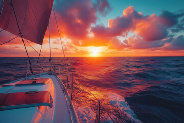 Canvas Print - Sailing Sunset