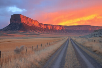 Canvas Print - Western Sunset