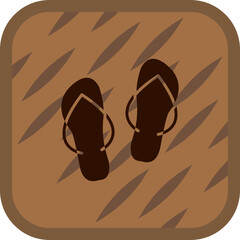 Wall Mural - Slippers Icon Design