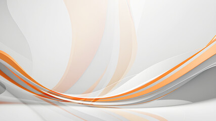 orange silver curve lines on grey background empty space for text