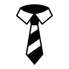 Poster - Tie black icon